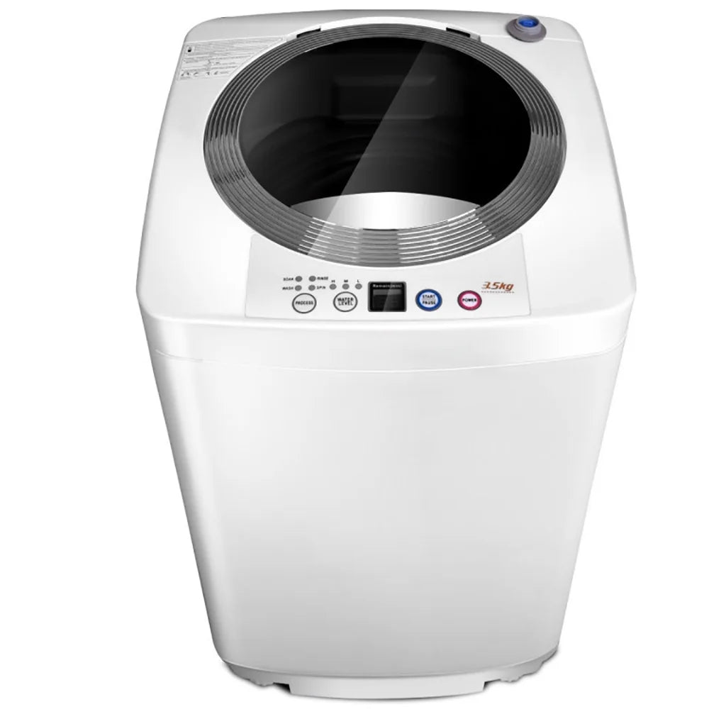 Yardi Yard Portable 7.7 lbs Automatic Laundry Washing Machine with Drain Pump, Portable Compact Tub Washing Machine