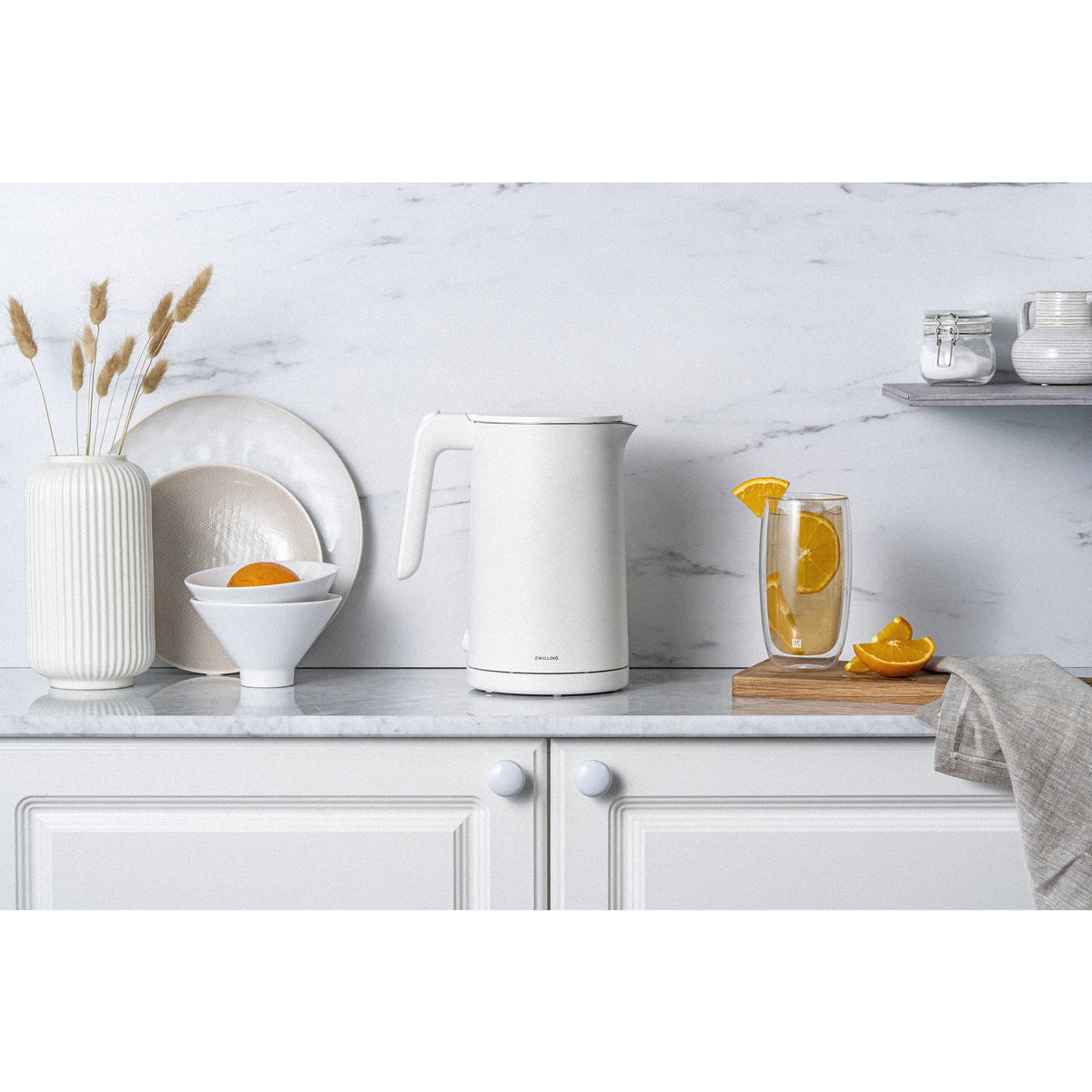 ZWILLING Enfinigy Cool Touch 1-Liter Electric Kettle, Cordless Tea Kettle & Hot Water - Black