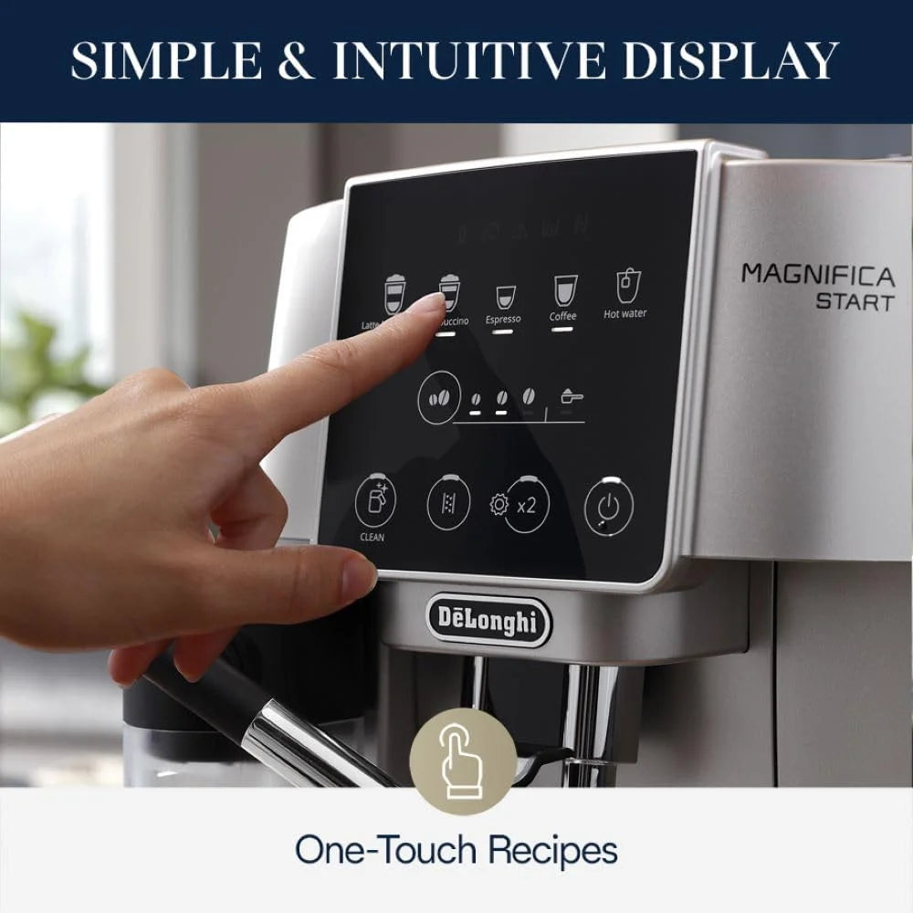 De'Longhi Magnifica Start Fully Automatic Espresso Machine with Automatic Milk Frother - Silver