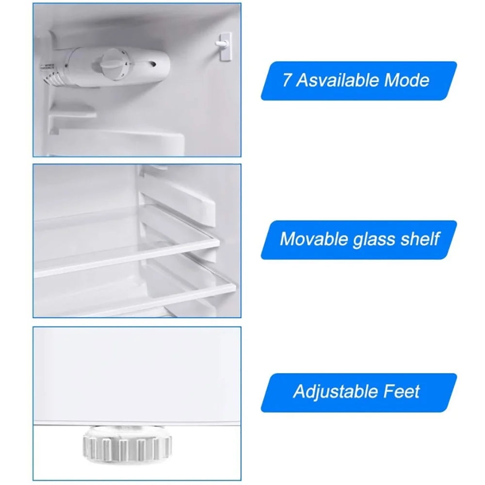 Kadyn Refrigerator,Fridge, Refrigerator with freezer, 2 Doors Cold-rolled Sheet Compact Refrigerator-White