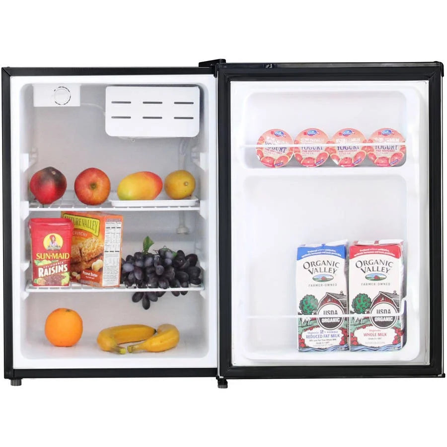 Midea 2.4 Cu Ft Compact Refrigerator WHS-87LSS1, Stainless Steel