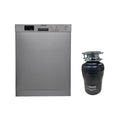 Equator 24 in Dishwasher 14 place  3/4 HP Garbage Disposer QUIET 51dB 110V E-Star ADA