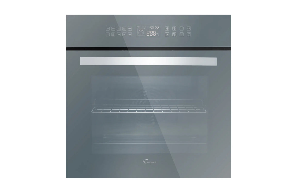 Empava 24 Inches Electric Built-in Convection Wall Oven with LED Display Touch in Stainless Steel