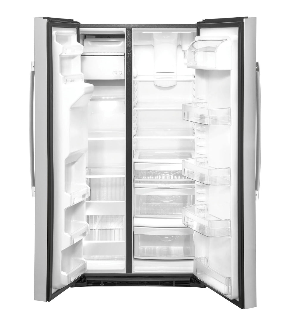 GE® Appliances 25.1 cu. ft. Fingerprint Resistant Side-by-Side Refrigerator model GSS25IYNFS