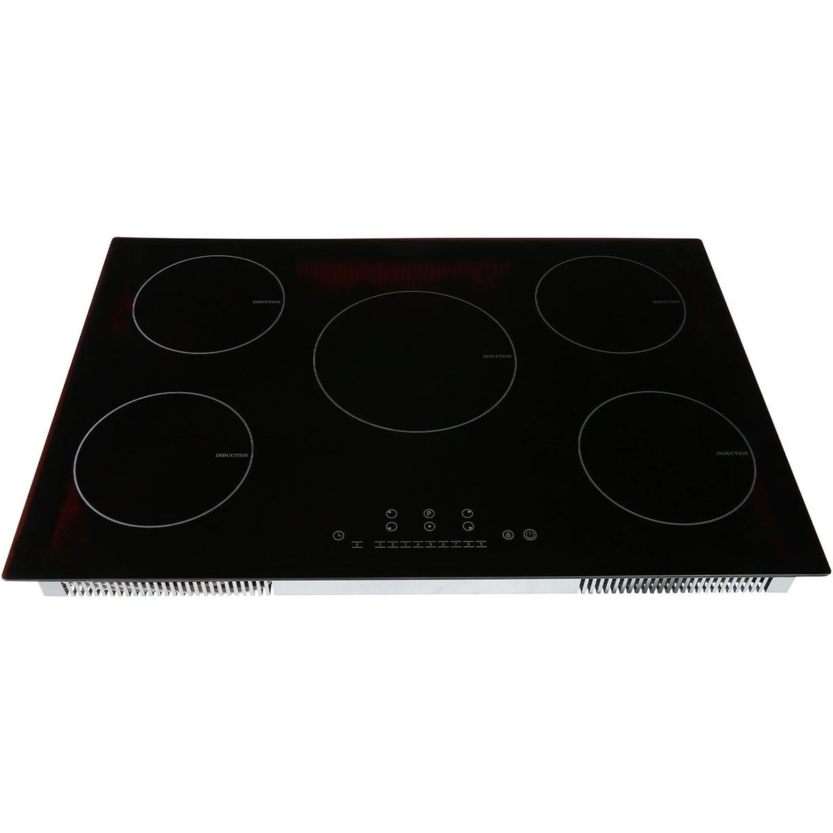 Choco Moon Induction Cooktop 5 Burners, 30'' Stove Top, Built-in Magnetic 9200W, 9 Heat Levels, LED Touch Screen, Child Lock, Over-Temp Protection, Easy Cooking