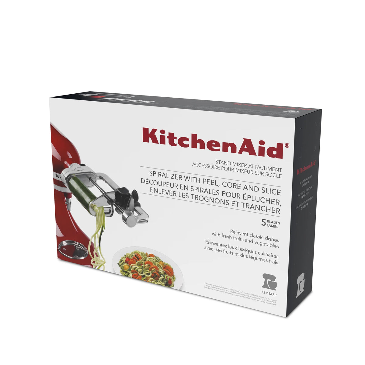 KitchenAid Spiralizer Attachment with 5 Blades for Stand Mixer