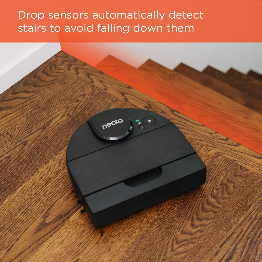 Open Box Neato D9 Intelligent Robot Vacuum Wi-Fi Connected with LIDAR Navigation in Black