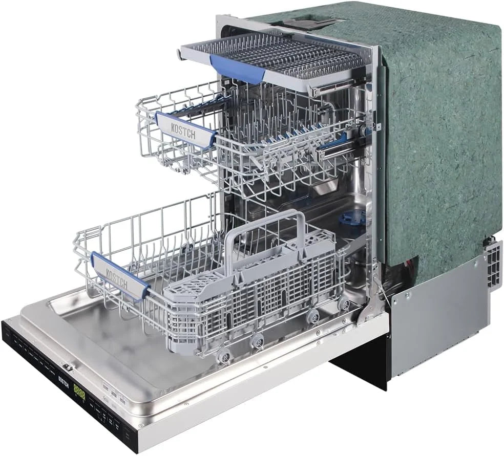 Large Capacity 24 inch Top Control Built-In Dishwasher with Third Rack �C ENERGY STAR Certified, 47-dBA Ultra-Quiet, Stainless Steel (Stainless Steel)