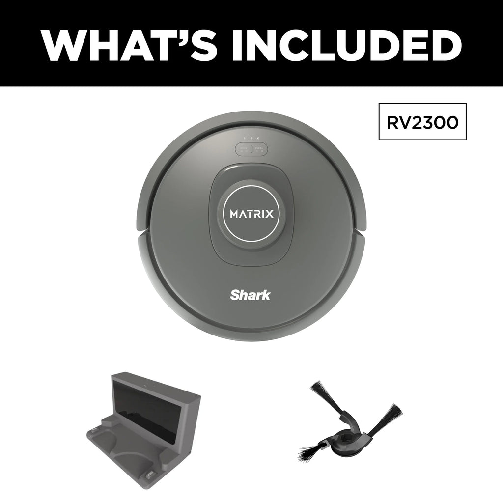 Shark Matrix Robot Vacuum, Carpets & Hard Floors, Precision Home Mapping, Perfect for Pet Hair, Wi-Fi, RV2300