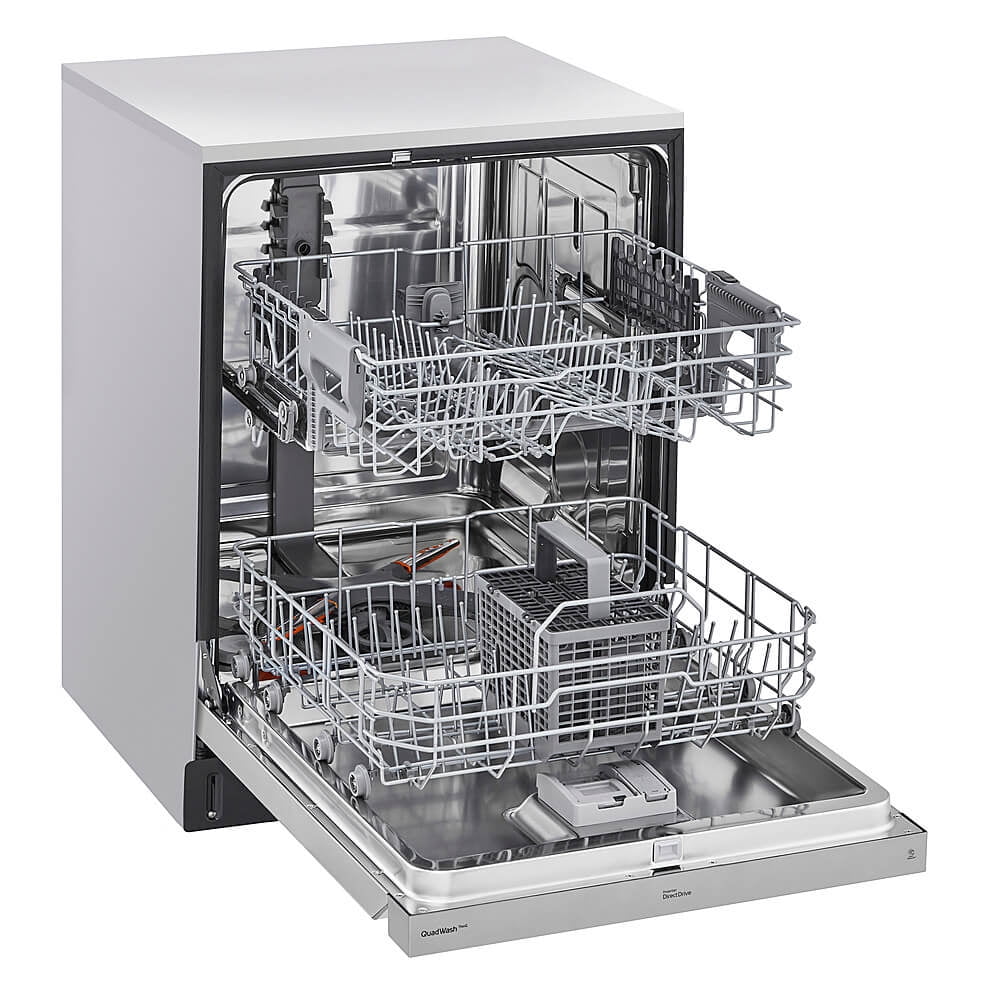 LG ADFD5448AT 24 inch 48dBA Stainless Front Control Dishwasher with QuadWash