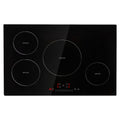 KFFKFF 4 Burner Electric Cooktop, 30'' 7500W 9 Power Settings Induction Cooktop Countertop Burner, with LED Display, Child Safety Lock & Heat Guard