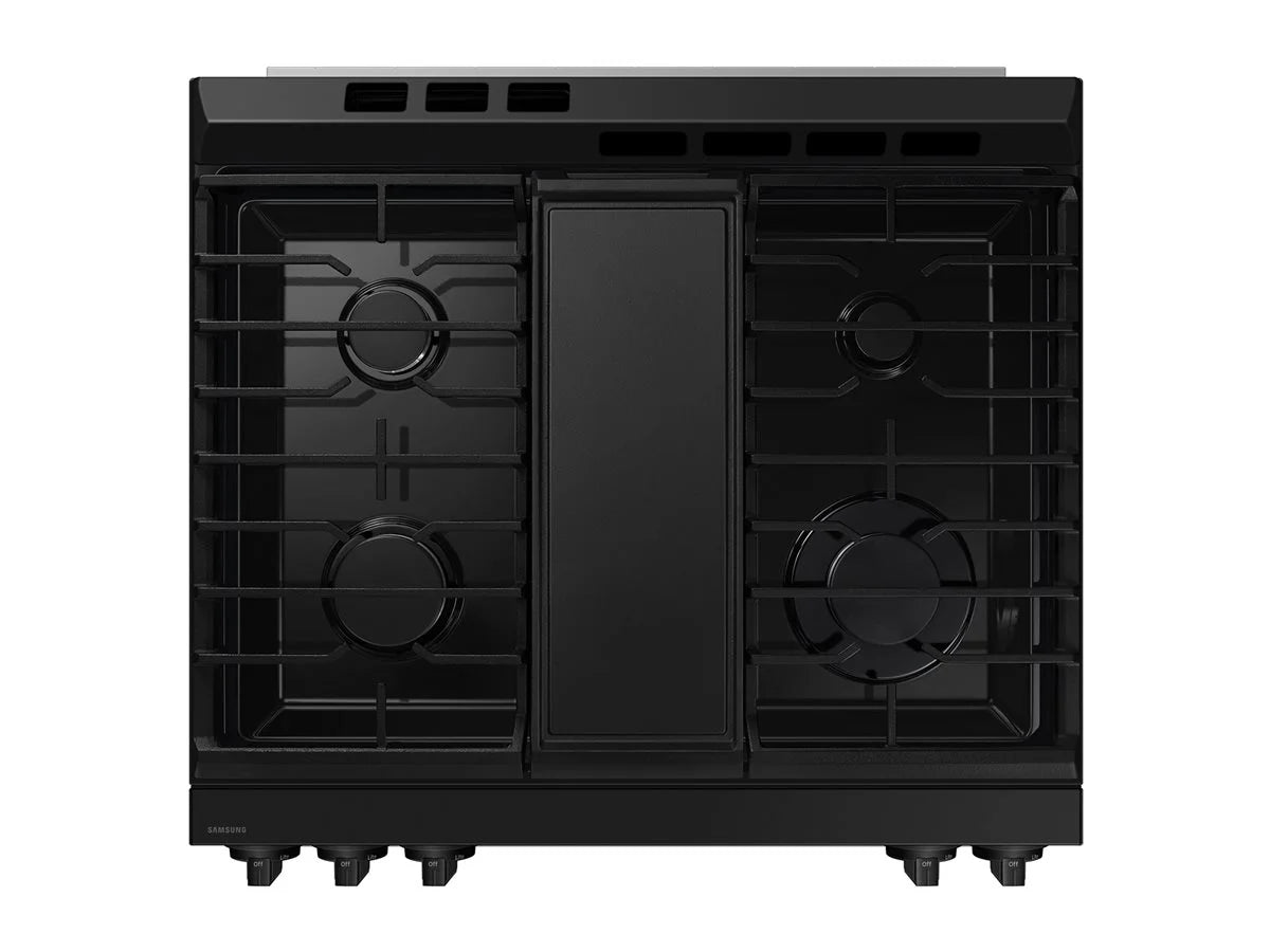 Samsung Bespoke Smart Slide-In Gas Range 6.0 cu. ft. with Air Fry & Precision Knobs NSG6DG8300SR