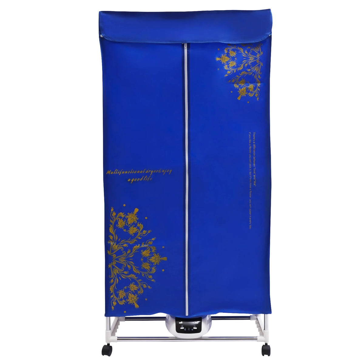 Clothes Dryer Portable Travel Dryer Machine Portable Dryer for Apartments New Generation Electric Clothes Drying Blue 2 Layers for Families Apartments Campers Student Dormitories