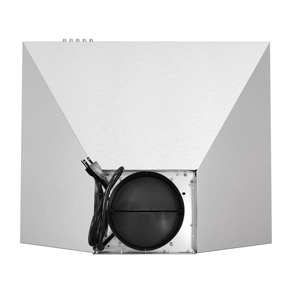 24 in. Ducted Wall Mount Range Hood in Stainless Steel with LED Lighting