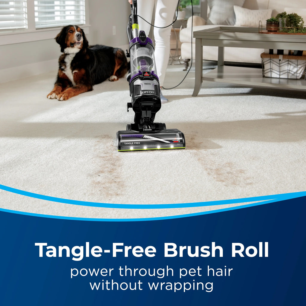 BISSELL Upright Vacuum, PowerLifter Swivel Lift-Off Pet, Pet Friendly, Powerful Suction, Tangle-Free Brush Roll, SMARTSEAL Allergen System, Hard Floor and Carpet, TurboBrush Pet Tool, 2920F, Grey