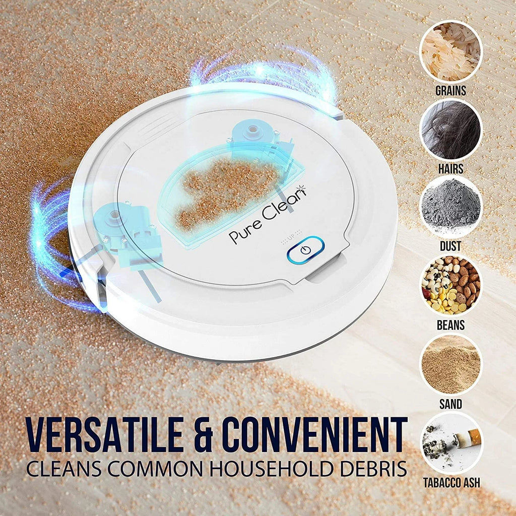 Pure Clean PUCRC25PLUS - Pure Clean Smart Vacuum Cleaner - Automatic Robot Cleaning Vacuum