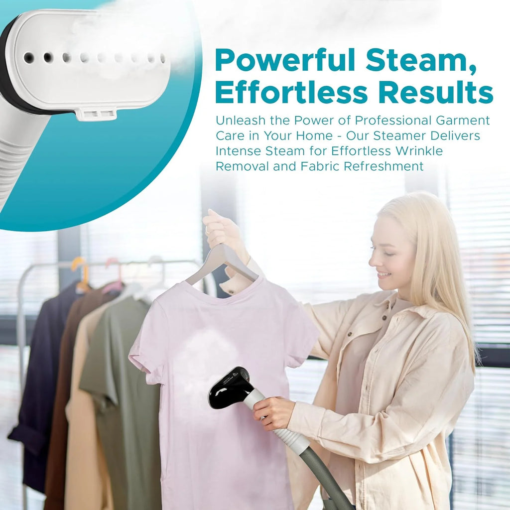 Steam & Go The Rival Clothing Steamer Foldable Standing Steamer for Clothes, Black