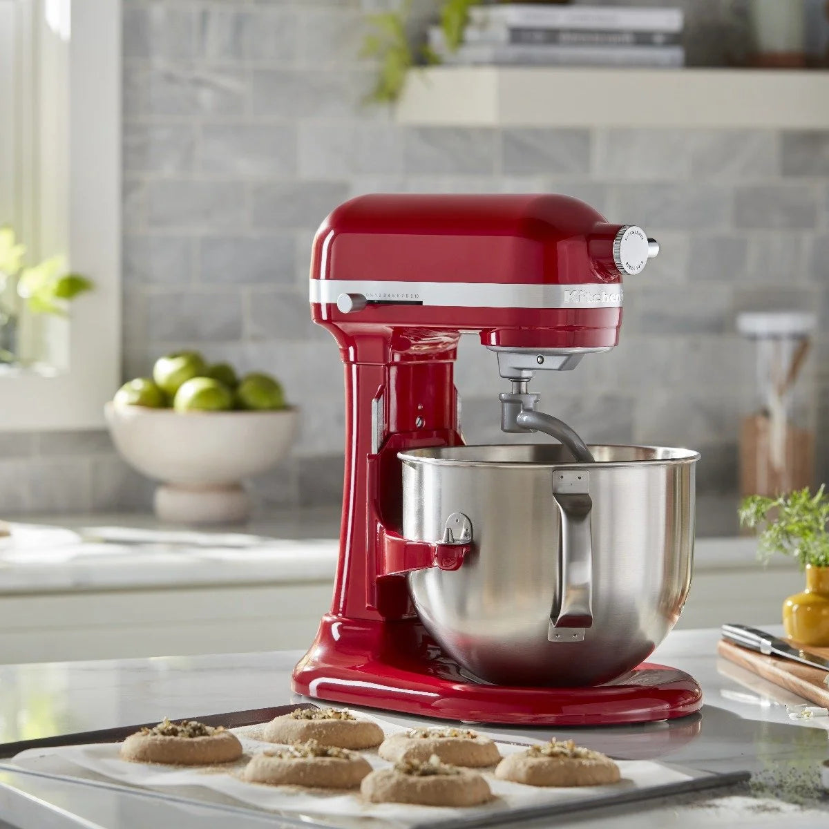 KitchenAid 7 Quart Bowl-Lift Stand Mixers with Accessories, Cast Iron Black, KSM70SKXX
