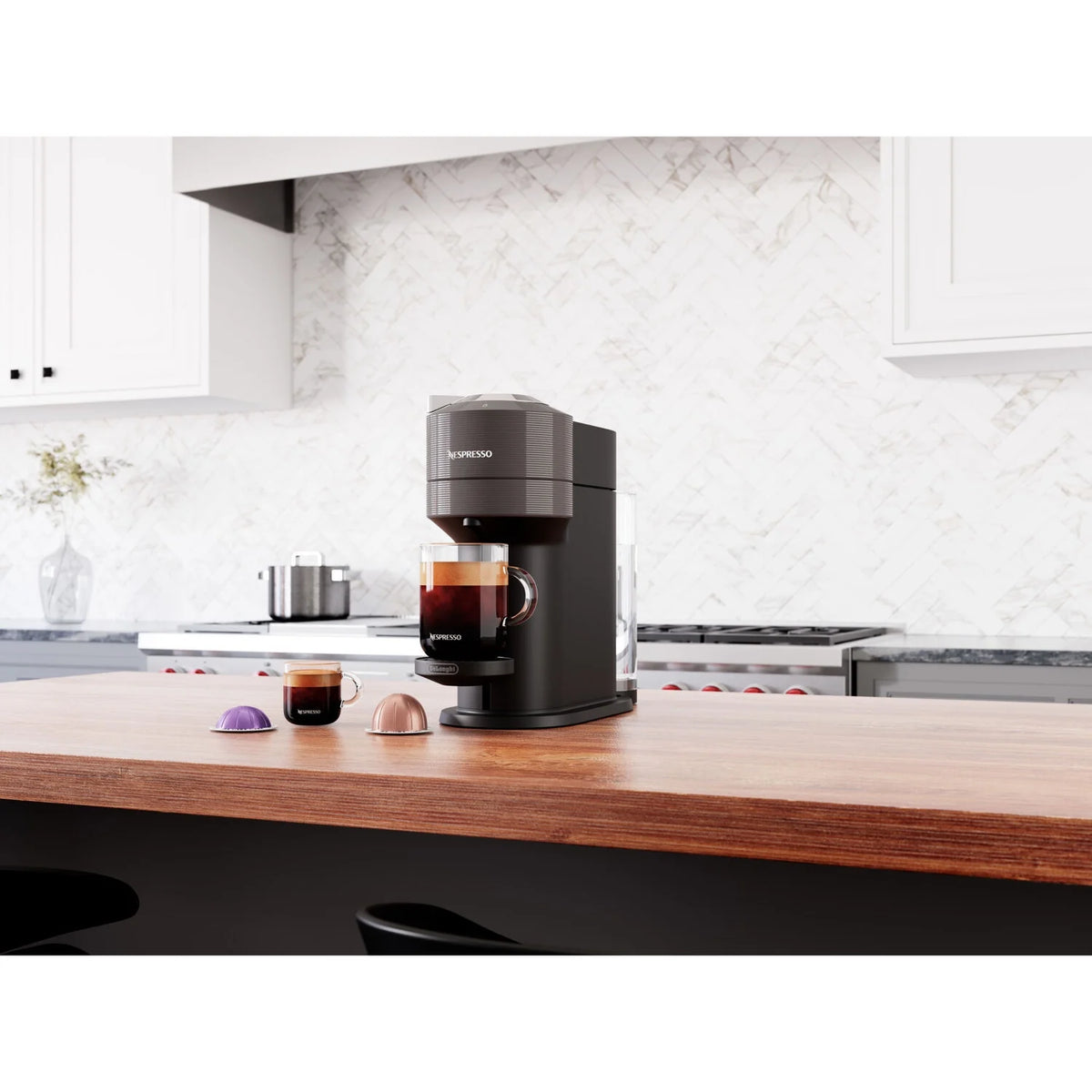 Nespresso Vertuo New Next Coffee and Espresso Maker by DeLonghi, Dark Gray, Single-Serve Brewers