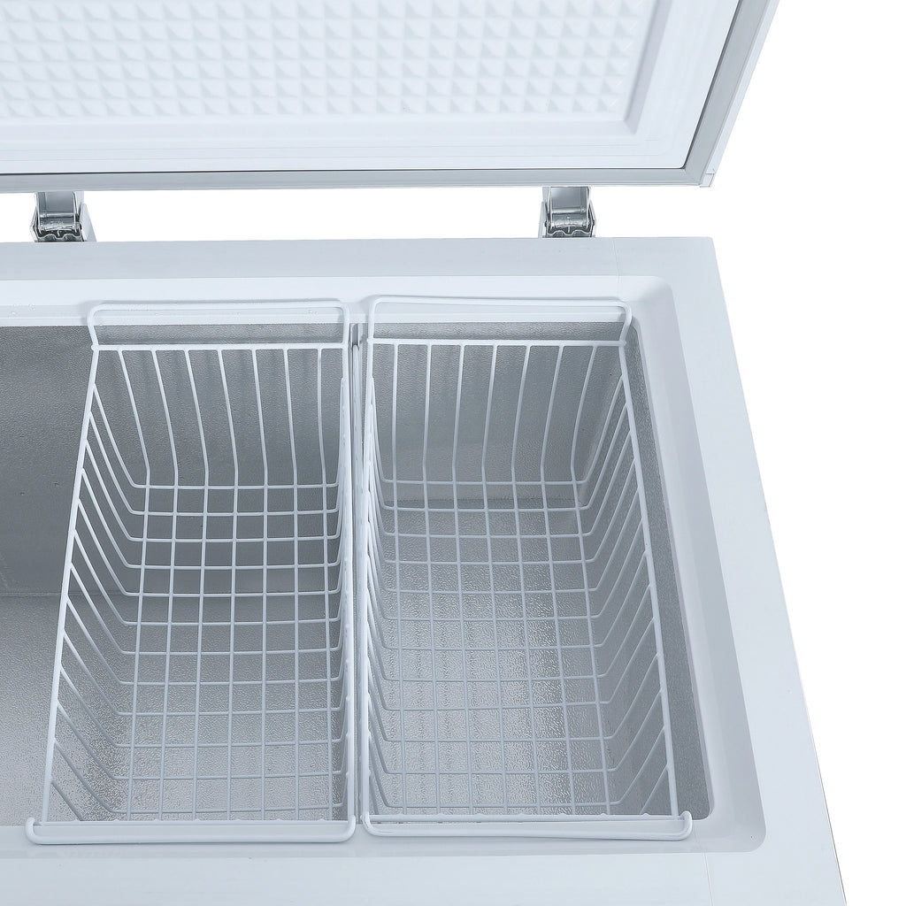 Hamilton Beach 25 Cu. Ft. Chest Freezer, 2 Doors, Garage Ready, White