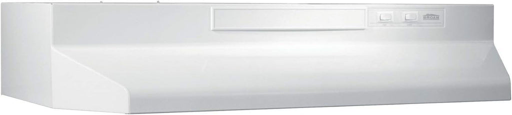 Broan-NuTone F403611 Two Four White 36-inch Under-Cabinet 4-Way Range Hood, with 2-Speed Exhaust Fan and Light