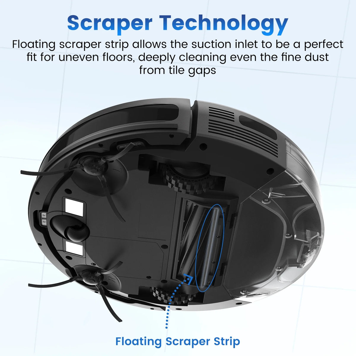AIRROBO P30  3 in 1 Robot Vacuum and Mop Cleaner with App Control,2 in 1 Tank for Pet Hair,Home Mapping