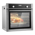 KFFKFF Single Wall Oven, 24" Electric Oven for Built-in Installation, Offers 9 Cooking Modes, 2.68 Cu.Ft Capacity, Includes Timer, 2800W Power