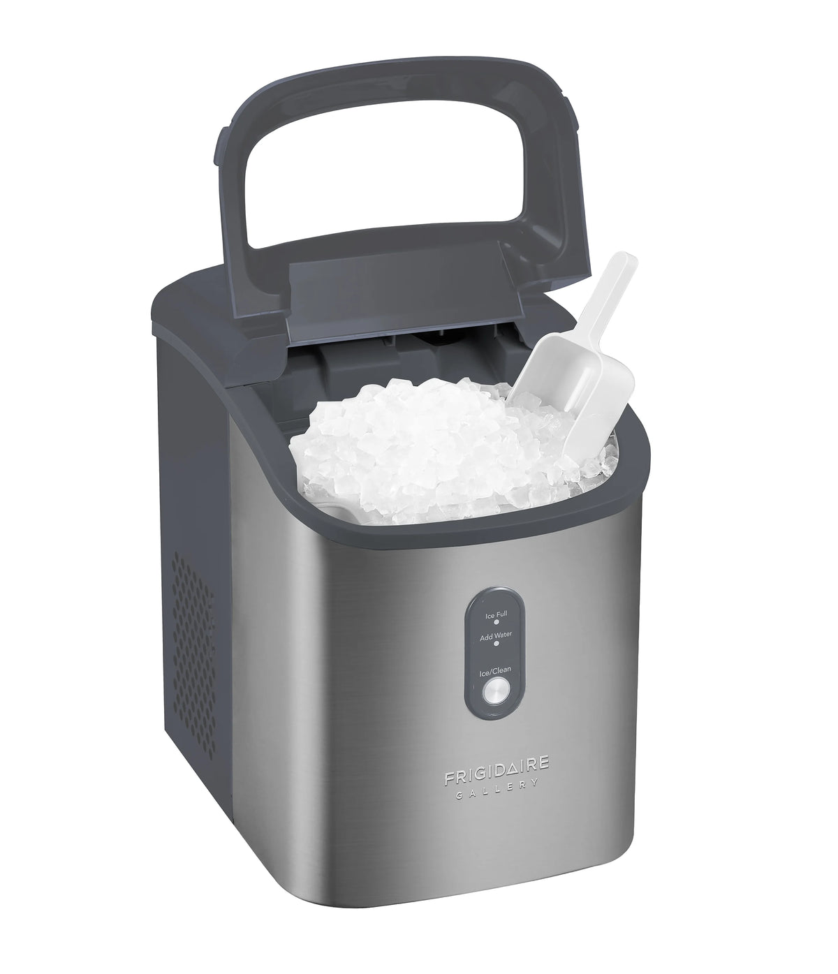Frigidaire Gallery, 33 lbs. Nugget Ice Maker, Stainless Steel, Black, EFIC214