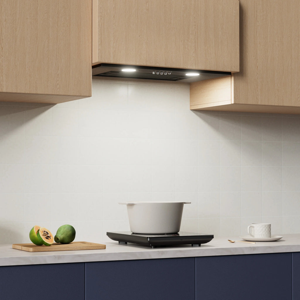 CIARRA Insert Range Hood 20 inch 450 CFM with Push Button Control Stainless Steel CAS913E52