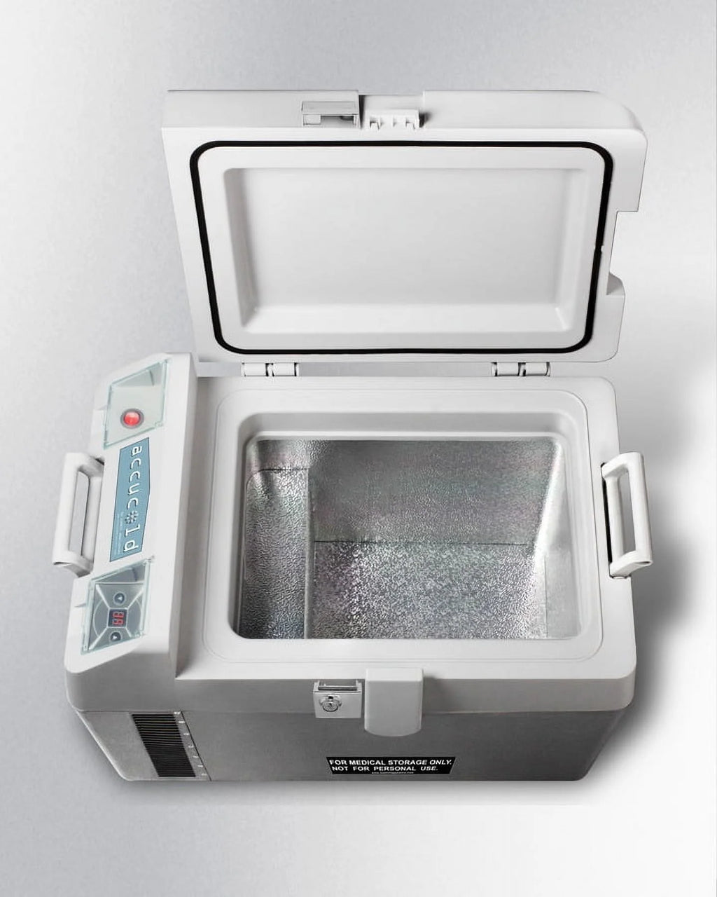Portable Refrigerator/Freezer, Gray with Lock