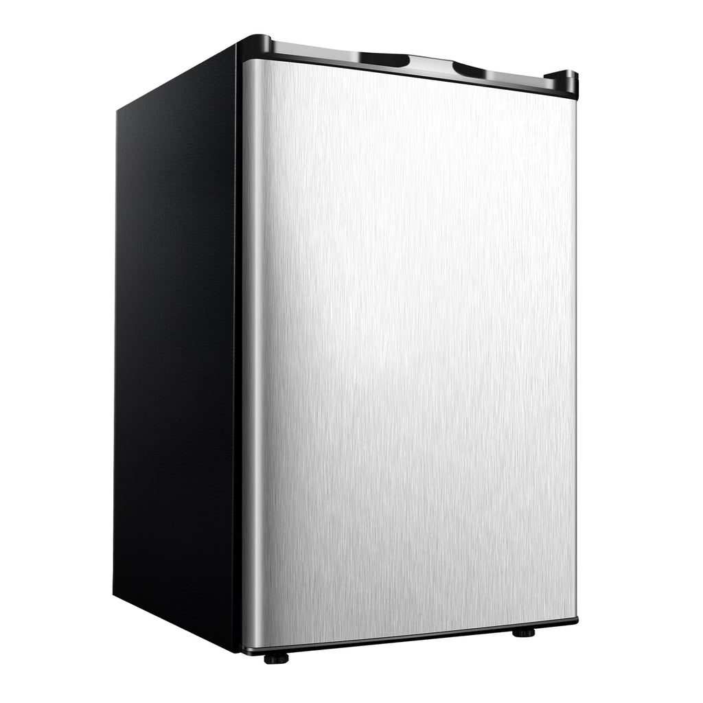 Simzlife 3.0 Cu.ft Upright Freezer,Single Door Compact Design,Reversible Stainless Steel Door,Suitable for Home,Dorm,Apartment and Office,Black