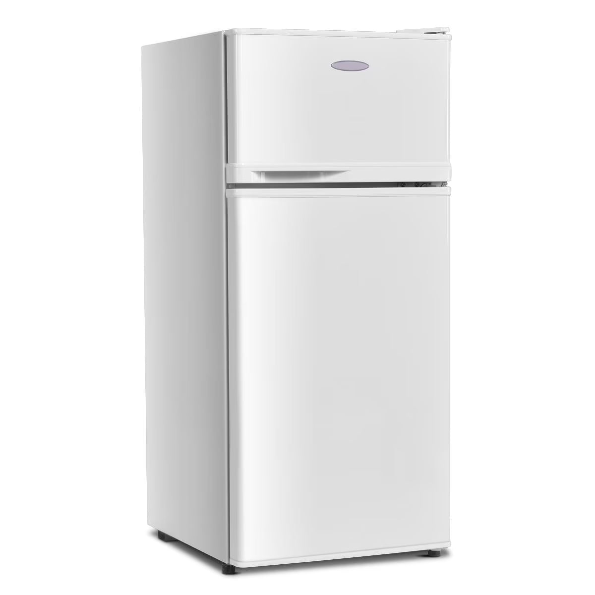 Giantex Compact Refrigerator, 3.4 cu. ft. Mini Cooler Fridge, Freestanding Fridge w/Adjustable Thermostat, Black