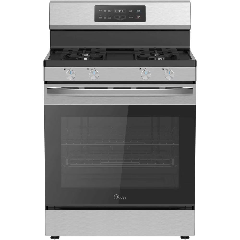 MIDEA 30" Gas Range with Steam Clean