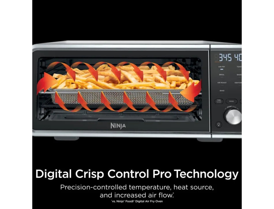 Restored Ninja Foodi 7-in-1 Digital Pro Air Fry Oven, Countertop Oven, Dehydrate, 1800 Watts, SP200 (Refurbished)
