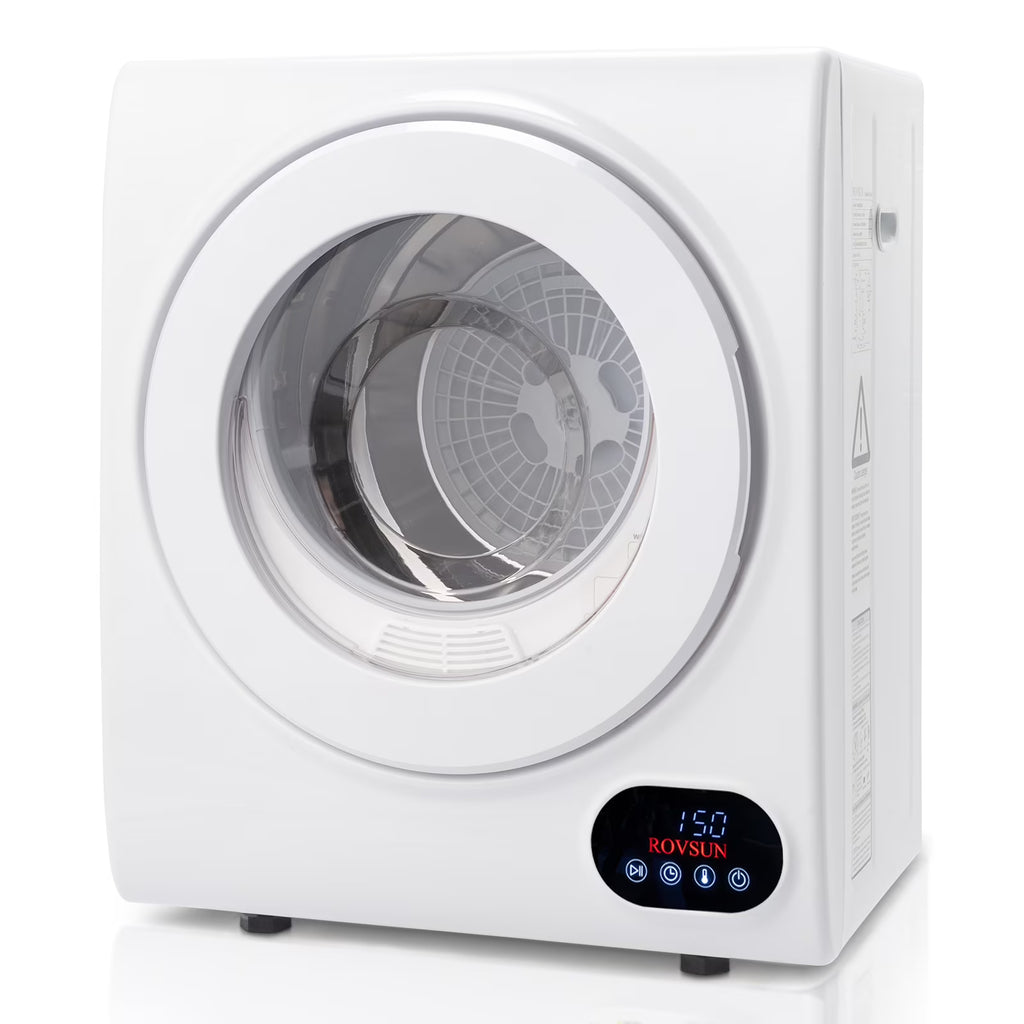 RovSun 110V White Stainless Steel Electric Tumble Dryer