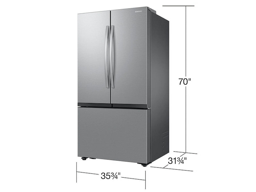 Samsung 27 cf French Door Refrigerator Counter Depth Dual Ice Maker Stainless Steel RF27CG5100SR