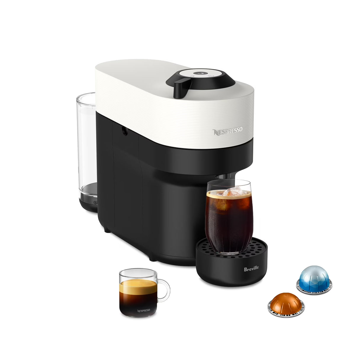 Nespresso Vertuo Pop by De'Longhi Coffee and Espresso Maker with Coffee Tasting Set, Black