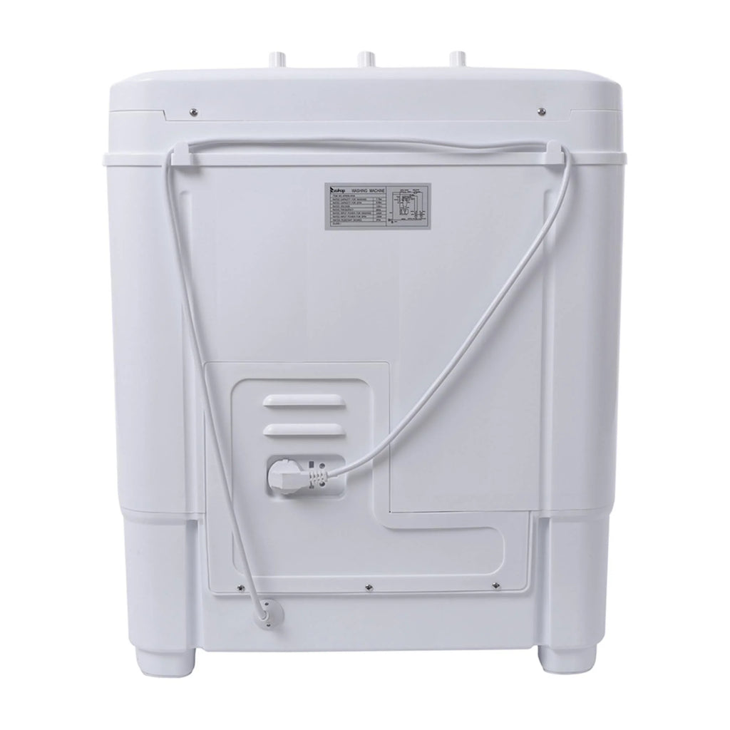 ZOKOP XPB35-188S 14.3lbs Semi-Automatic Washing Machine - Efficient, Compact Design for Apartments and Small Spaces - Gray Cover