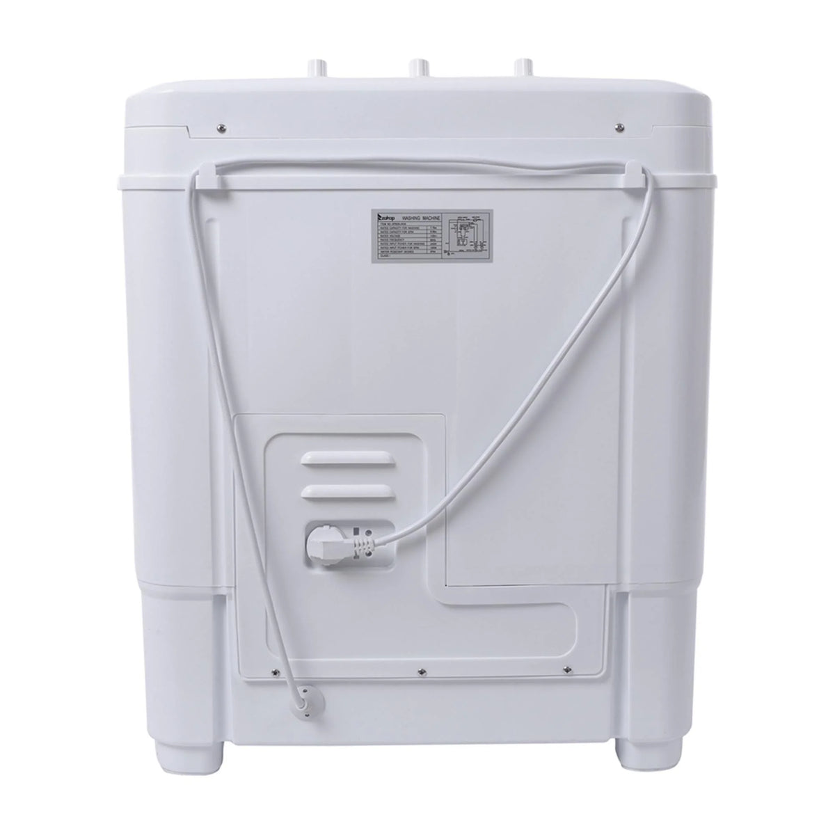 ZOKOP XPB35-188S 14.3lbs Semi-Automatic Washing Machine - Efficient, Compact Design for Apartments and Small Spaces - Gray Cover