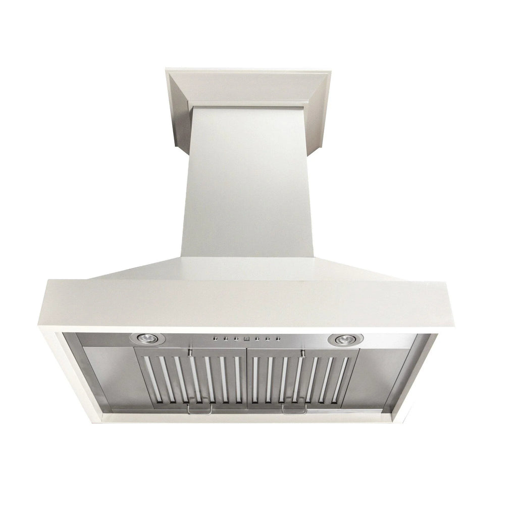 ZLINE 30 in. Wooden Wall Mount Range Hood in Black - Includes Motor
