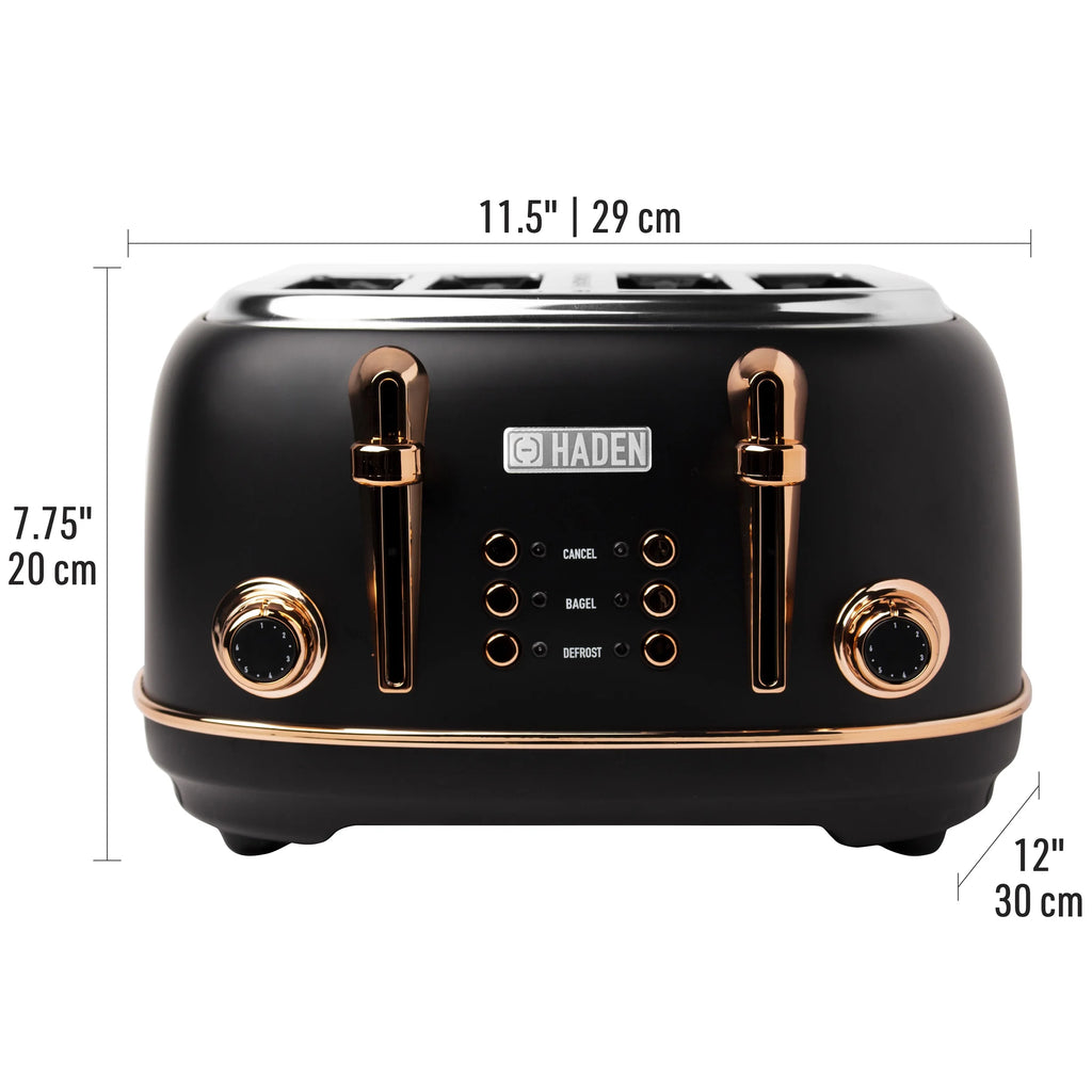 TOSTR SS BLK 1500W 4SLOT (Pack of 1)