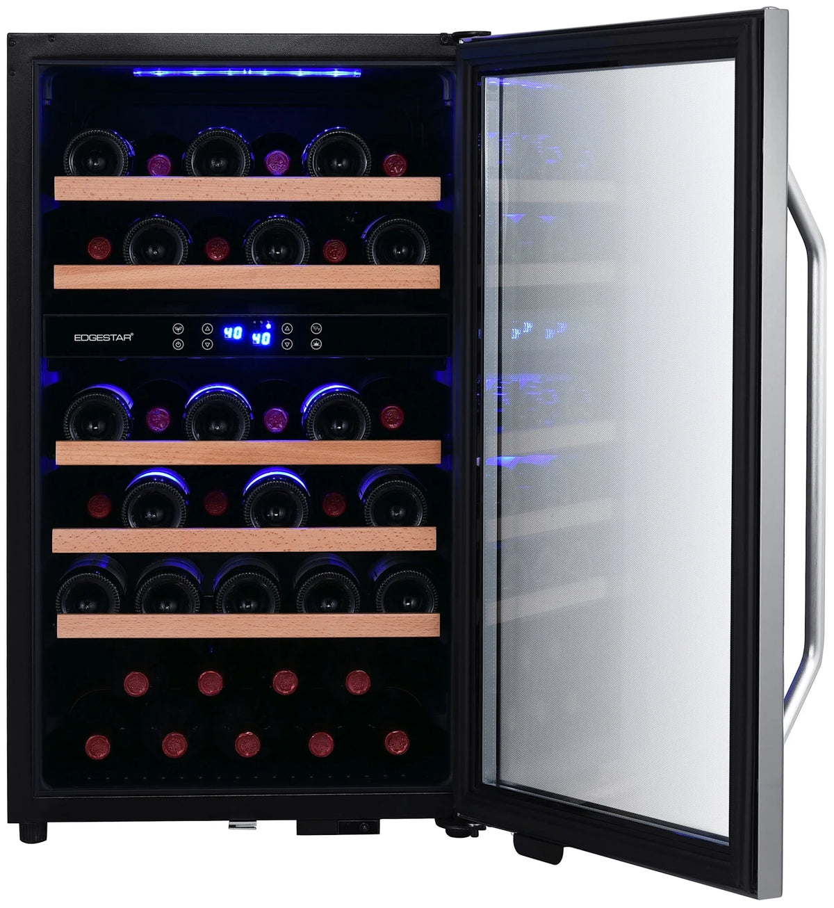 Edgestar Cwf380dz 20" Wide 38 Bottle Capacity Free Standing Wine Cooler - Stainless Steel