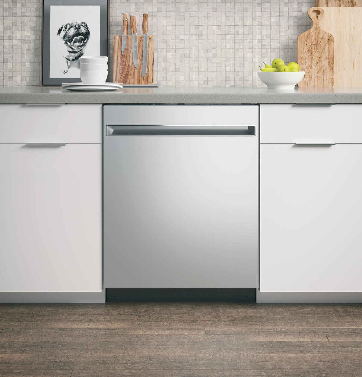 GE Appliances GDT225SSLSS 24 Inch Built In Fully Integrated Dishwasher Stainless Steel