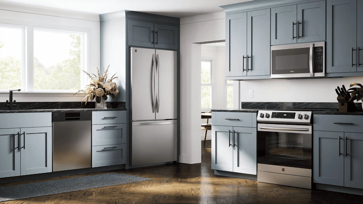 Kenmore 5.6 Cu. Ft. Front-Control 5 Element Electric Range Stove 240 Volts with Dual Ring Elements, Steam Clean, Precision Set Controls