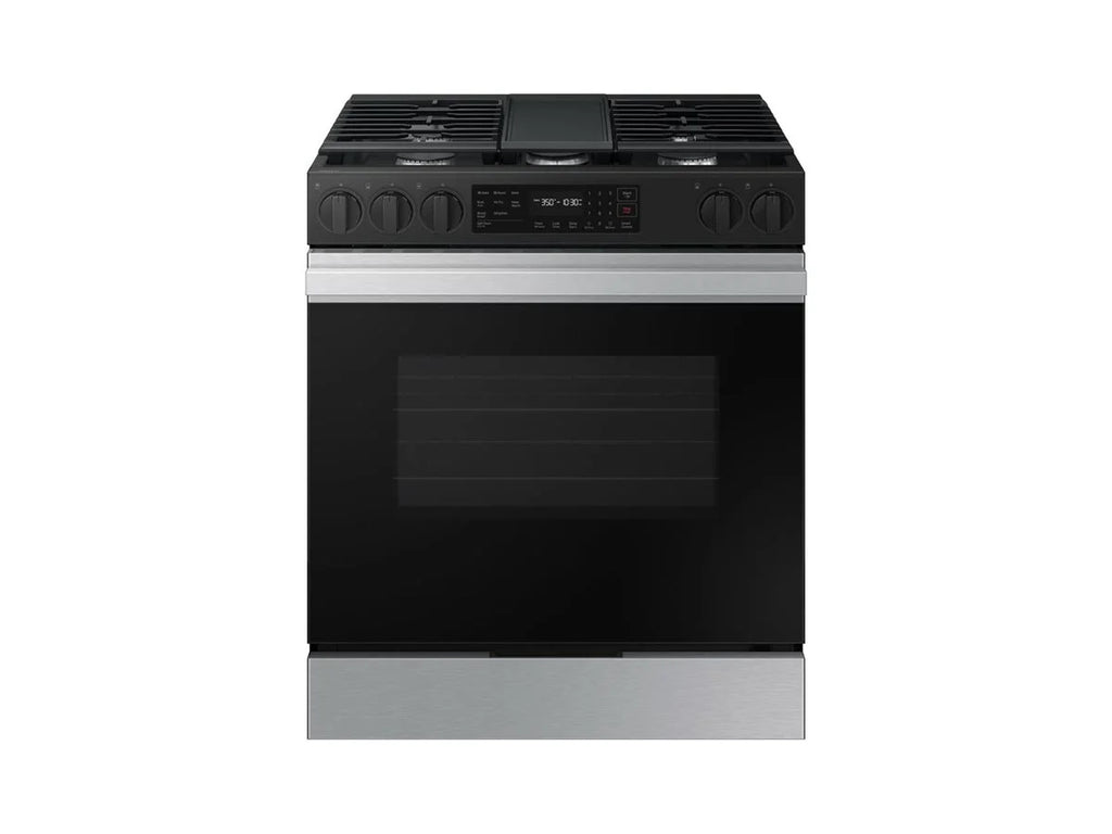 Samsung Bespoke Smart Slide-In Gas Range 6.0 cu. ft. with Air Fry & Precision Knobs NSG6DG8300SR