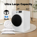 SMAD 8 Cu ft Electric Front Load Dryer, 27 in.W Large Capacity Steam Function Wrinkle Care Stackable