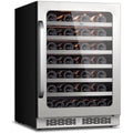 Whynter 24 inch Wine Cooler Refrigerator, 54 Bottle Wine Fridge with Stainless Steel Glass Door
