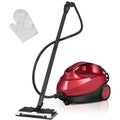 Canddidliike 2000W Steam Cleaner with Large Tank, Heavy Duty Multi-purpose Steam Cleaner Mop with Detachable Handheld Unit, Steam Cleaner with 19 Different Accessories for Indoor, Red