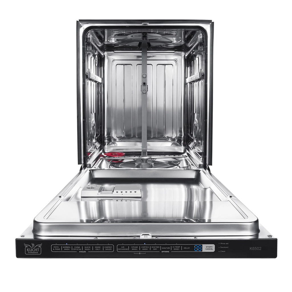 Kucht Professional 24" Stainless Steel Top Control Dishwashers in Silver