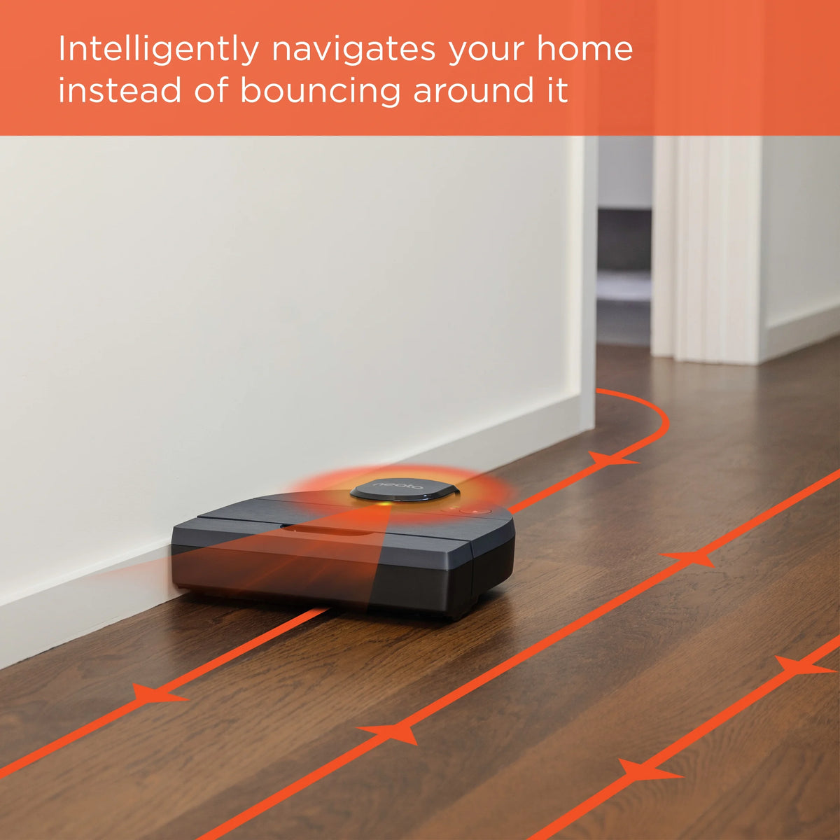Open Box Neato D8 Intelligent Robot Vacuum Wi-Fi Connected with LIDAR Navigation in Indigo